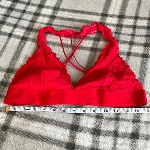 Red bralette